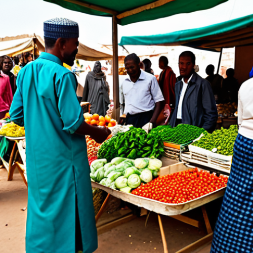 Home 16 A professional image of a vibrant, bustling outdoor market scene in Hargeisa. Diverse individuals, fully clothed in modest and appropriate attire, are depicted engaging in polite, professional exchanges with vendors. The market is filled with colorful textiles, fresh produce, and traditional crafts. Soft, natural sunlight illuminates the busy atmosphere, showcasing genuine community interaction and warmth. Perfect anatomy, correct proportions, natural pose, well-formed hands, proper finger count, professional photography, high quality, safe for work, appropriate content, fully clothed, modest, family-friendly.