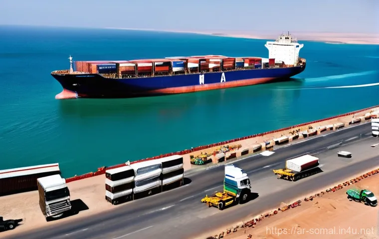 소말릴란드와 아프리카 연합 관계 - **Prompt:** A vibrant, bustling street scene in Hargeisa, Somaliland. The image should depict a mode...