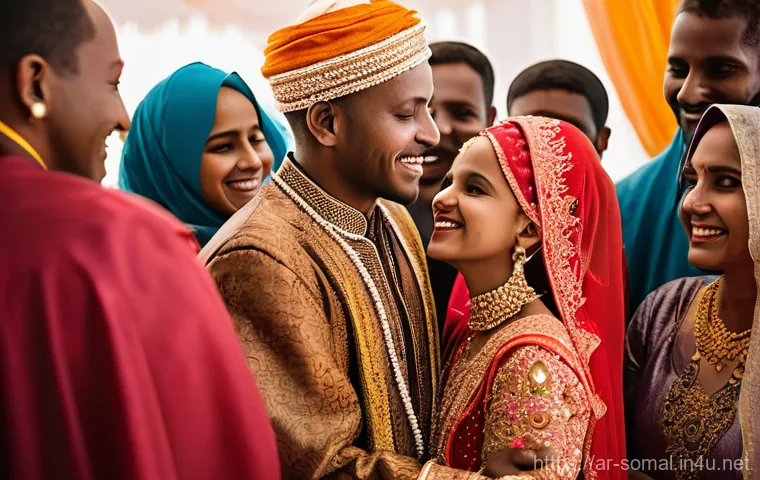 소말릴란드 전통적인 가족 구조 - **Prompt:** A respectful family meeting in a traditional Somali home. An elderly, dignified man or w...