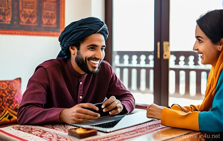 소말릴란드 여행 후 사후 관리 - **Image Prompt: Curating Precious Memories**
    A person, gender-neutral, in their late 20s, is sea...